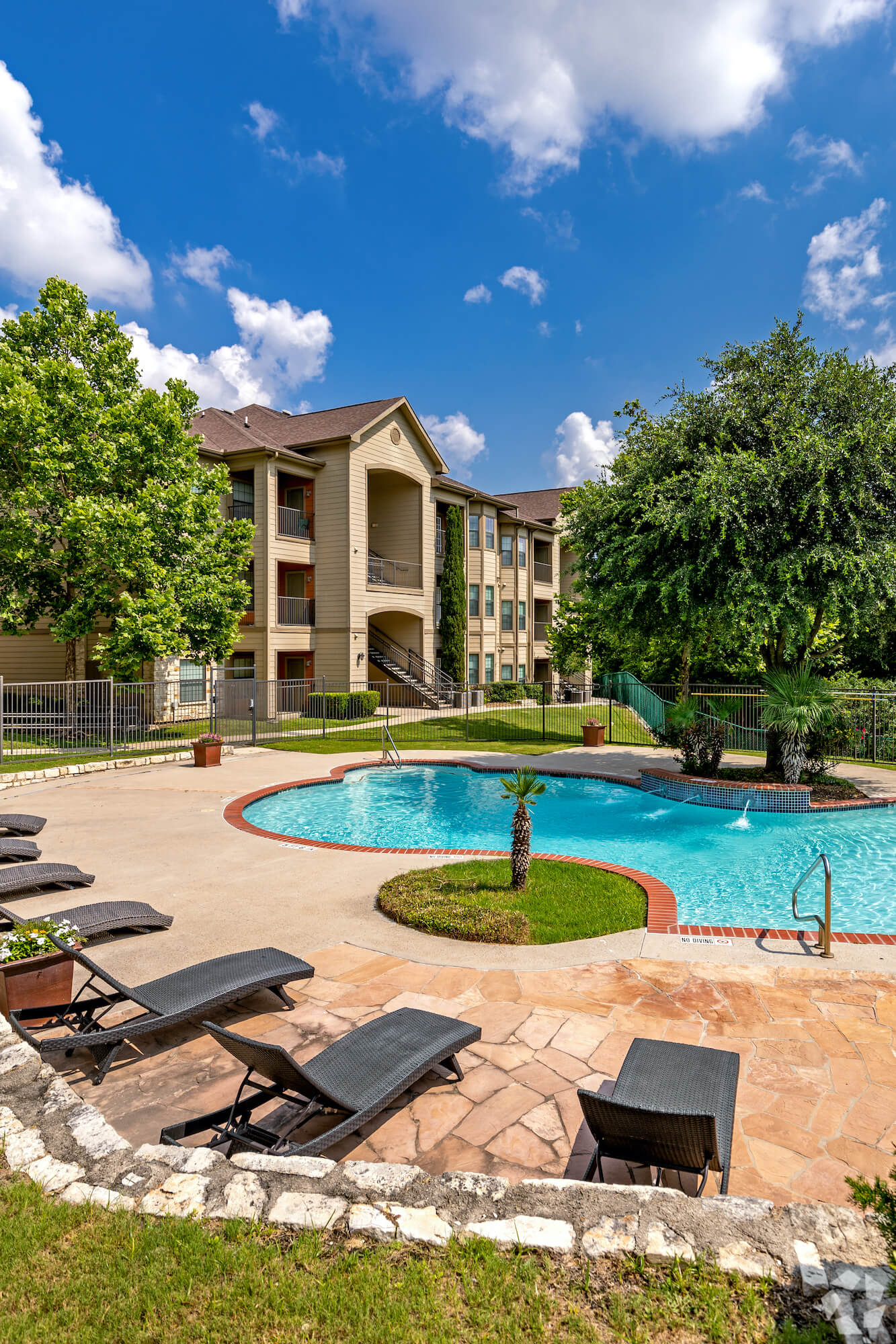 The sparkling Carmel Canyon pool.