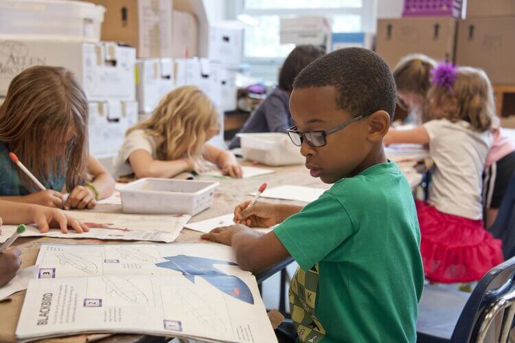 Photo of children at school.