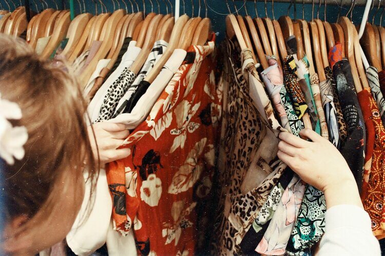 Photo of a woman shopping.